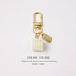 4 Styles White Rose Bowknot Keychain for Women Girls Car Key Holder Pearl Tassel