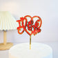 33 Styles Big Red Love Wedding & Engagement Party Cake Toppers Acrylic Love