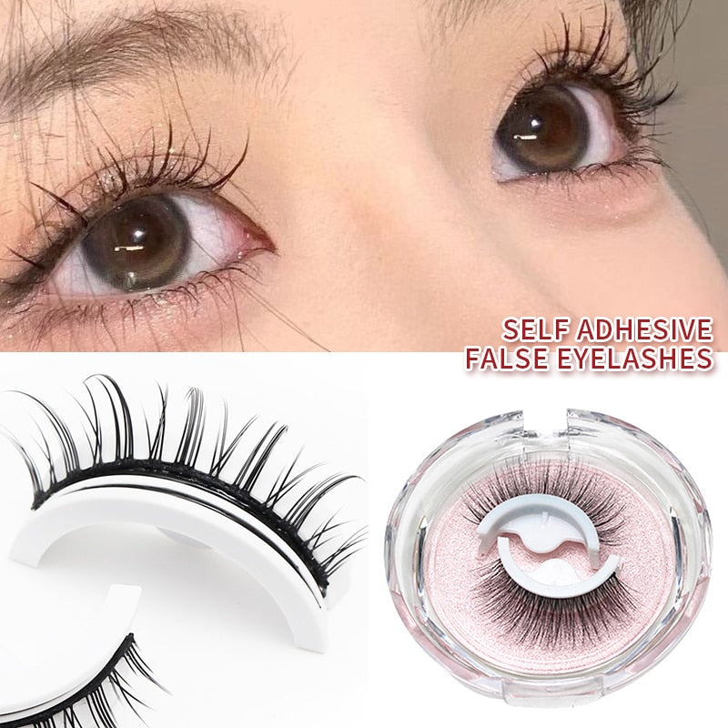 Self Adhesive Eyelashes Natural Lashes Reusable Eyelashes Supplies Eyelashes