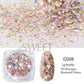 54 Colors 1 Box Reflective Nail Powder Flash Disco Diamond Chrome Pigment