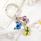 19 Styles Enamel Butterfly Keychain Color Dripping Butterfly Insects Color