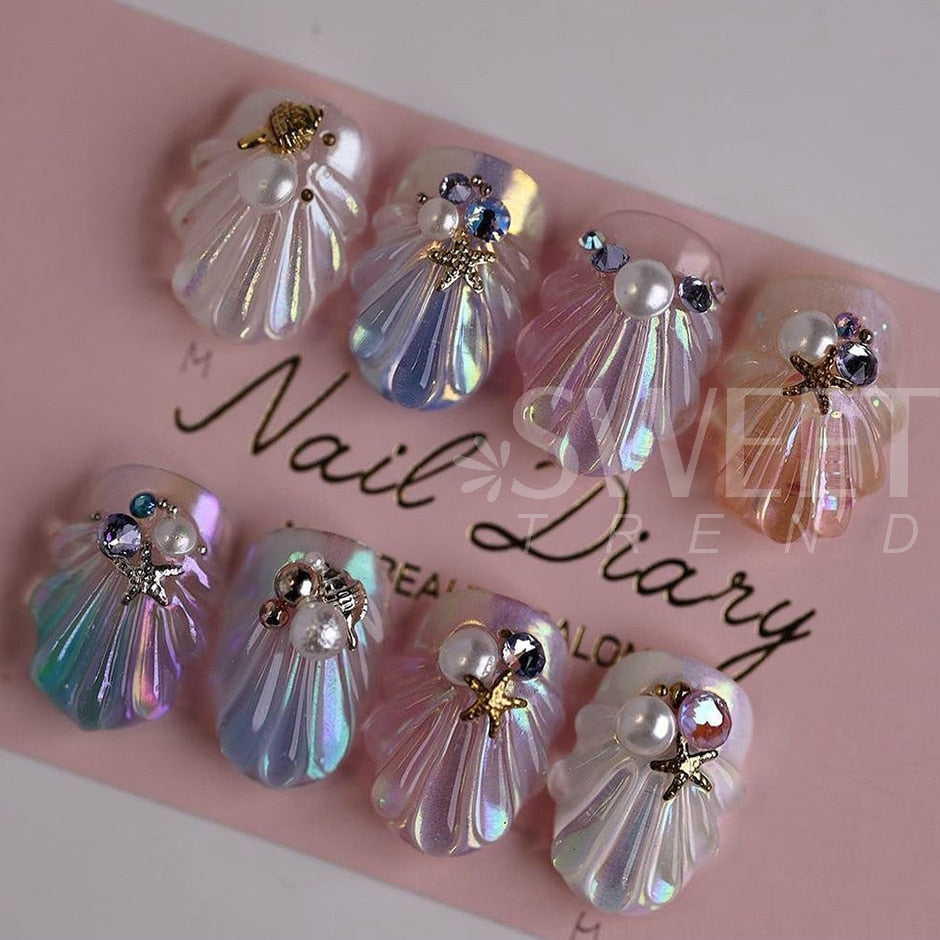 Fairy Nail Pigment Powder Holographic Fine Chrome Rubbing Dust Shimmer Gentle