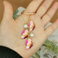 14 Styles Colorful Simulation Butterfly Pearl Key Chain Painted Butterfly