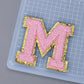 A-Z Letter Patches 5.5cm Adhesive Letter Patches Towel Chenille Embroidery For