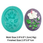 23 Styles Flower Fondant Silicone Molds For Mug Decorating Rose Resin Polymer