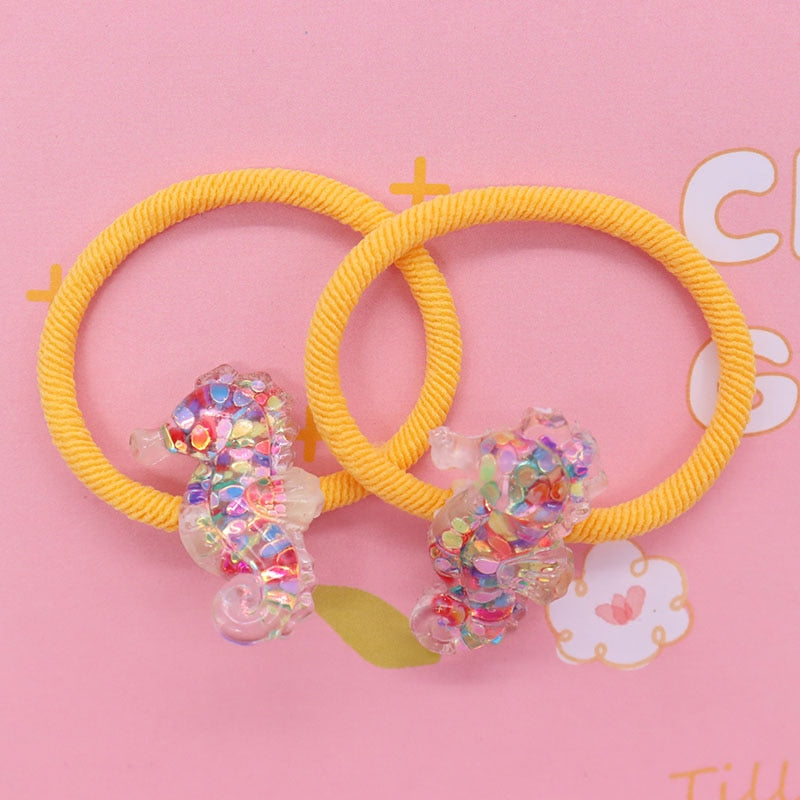 40 Styles 2Pcs/Set Resin Hair Accessories Baby Colorful Candy Shape Nylon