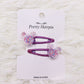 2Pcs/Set Children's Fashion Stars Love Transparent Colorful Hairpin New Girls