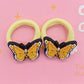 2Pcs/Set Kawaii Cartoon Animal Butterfly Headband Scrunchie Children's Elastic