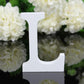 1pc DIY Freestanding Wood Wooden Letters White Alphabet Wedding Birthday Party