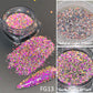 54 Colors 1 Box Reflective Nail Powder Flash Disco Diamond Chrome Pigment