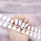 24pcs Colorful Frosted Matte Strips False Nail Ballet Press on Nails Tips for