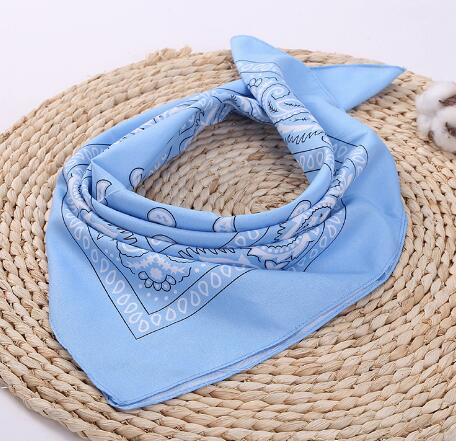 Hip Hop Sky Blue Bandana Men Women Headbands Wraps Scarves Hair Band Accessory