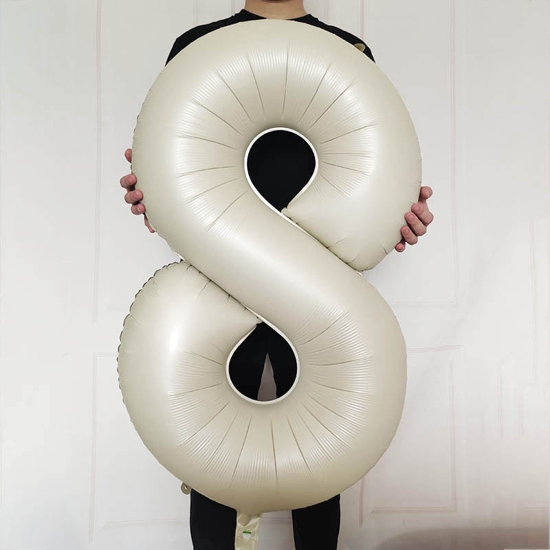 59 Styles Jungle Deer Bear Foil Balloons 40inch Caramel Brown Number Balls Baby