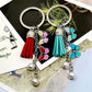 19 Styles Enamel Butterfly Keychain Color Dripping Butterfly Insects Color