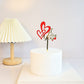 33 Styles Big Red Love Wedding & Engagement Party Cake Toppers Acrylic Love