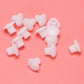 50pcs Plastic Round Shaped Cover Screw Cap Lid White for 5mm Dia Hole
