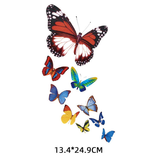 Butterflies Thermal Stickers on T-shirt DIY Patches Iron on Transfer for