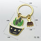 4 Styles Succulent Plants Keychain Lovely Cactus Key Chain Gift Car Keyholder