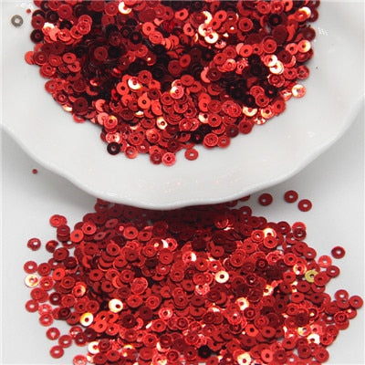 5mm Sequin Flat Round Loose Sequins Crafts Paillette Sewing Clothes Decoration