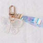 5 Styles Crystal Design Butterfly Acrylic Keychain Three-dimensional Dream Color