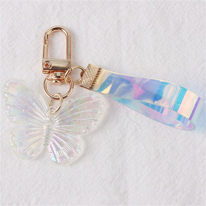 Clear Design Butterfly Acrylic Keychain Three-dimensional Dream Color Insect