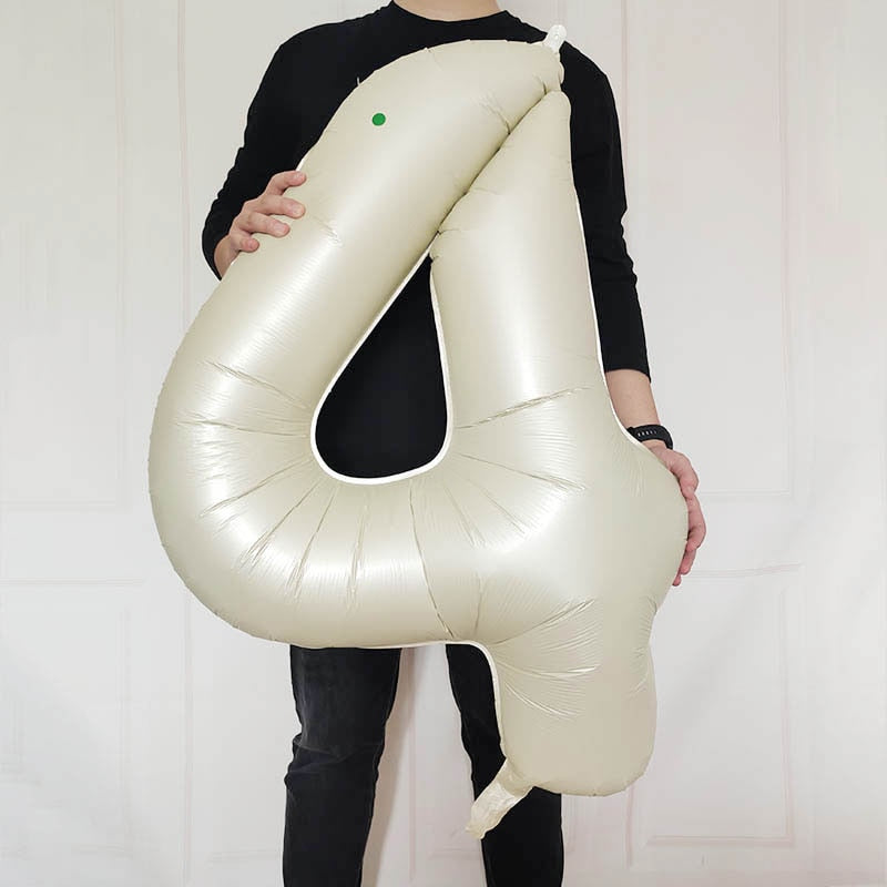 59 Styles Jungle Deer Bear Foil Balloons 40inch Caramel Brown Number Balls Baby