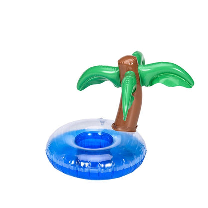 Palm Tree Floating Balloon Cup Drink Holder Inflatable Coaster Birthday Gift