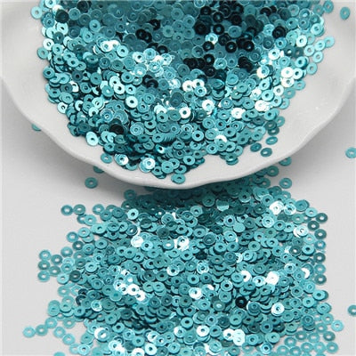 5mm Sequin Flat Round Loose Sequins Crafts Paillette Sewing Clothes Decoration