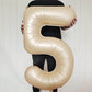 59 Styles Jungle Deer Bear Foil Balloons 40inch Caramel Brown Number Balls Baby