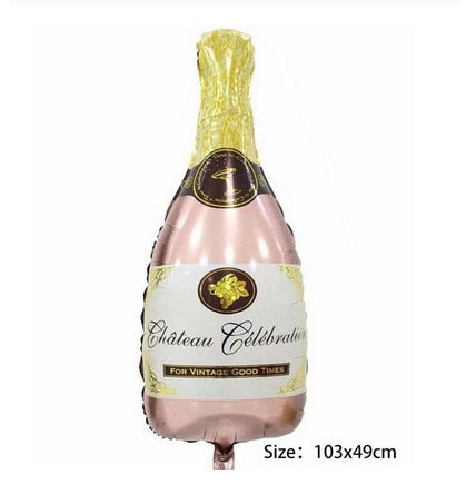 Champagne Bottle Balloon Valentines Day Inflatable Balloon Birthday Decorations