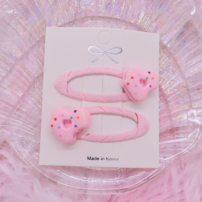 2Pcs/Set Cute Rabbit Ice Cream Cake Candy Carrots Hair Accessories Baby Headband