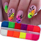 21 Options Neon Powder Nail Glitter Fluorescent Pigment Pink Yellow Nail Art