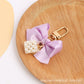 4 Styles Bow Keychain Fashion Geometry Pearl Flower Keyring For Women Handbag