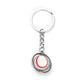 5 Styles 3D Rotating Mini Basketball Football Keychain Golf Rugby Pendant Key