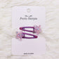 2Pcs/Set Children's Fashion Stars Love Transparent Colorful Hairpin New Girls