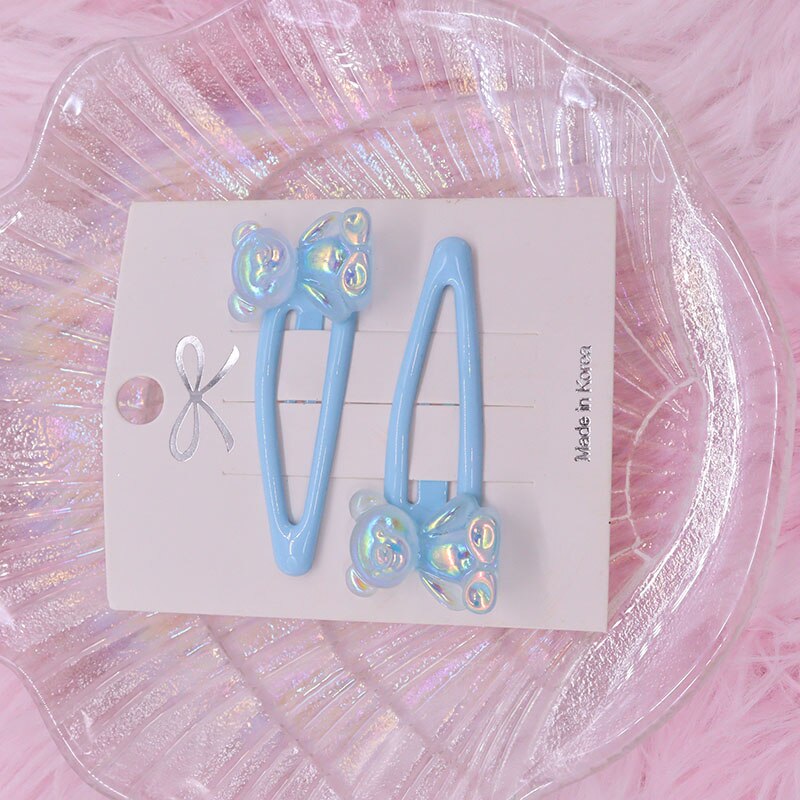 2Pcs/Set Kawaii Cartoon Hair Accessories Fashion Animal Duck Resin Baby Headband