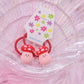 21 Styles 2Pcs Ice Cream Cake Candy Carrots Mushroom Shape Cartoon Rubber Bands