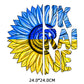 Ukraine Flag Sunflower Thermal Stickers on T-shirt DIY Patches Iron on Transfer