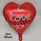 44 Styles I Love You Kiss Me Lips Love Foil Balloon For Valentines Day