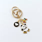4 Styles Cartoon Cute Sports Skating Panda Keychain Charms Creative Girls Bag