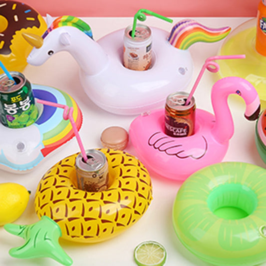 Unicorn Floating Balloon Cup Drink Holder Inflatable Coaster Birthday Gift