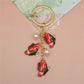 14 Styles Colorful Simulation Butterfly Pearl Key Chain Painted Butterfly