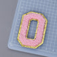 A-Z Letter Patches 5.5cm Adhesive Letter Patches Towel Chenille Embroidery For