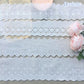 Cotton Embroidered White Flower Lace Fabric Wide Sewing DIY Trim Wedding