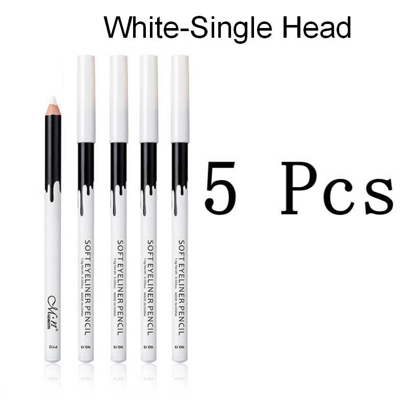 White Black Brown Eyeliner Pencil Makeup Women Long Lasting Waterproof Pigment