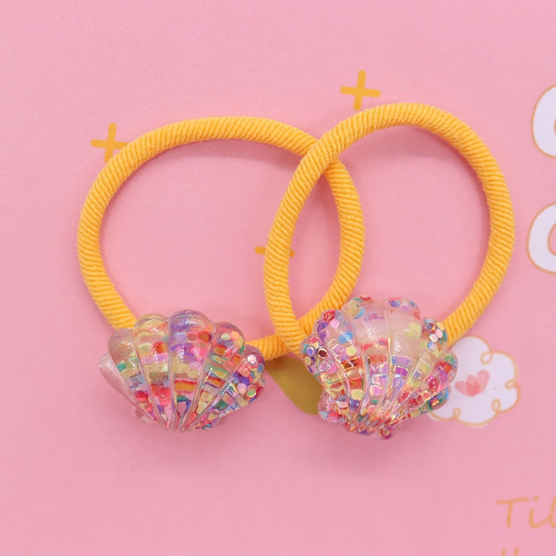 40 Styles 2Pcs/Set Resin Hair Accessories Baby Colorful Candy Shape Nylon