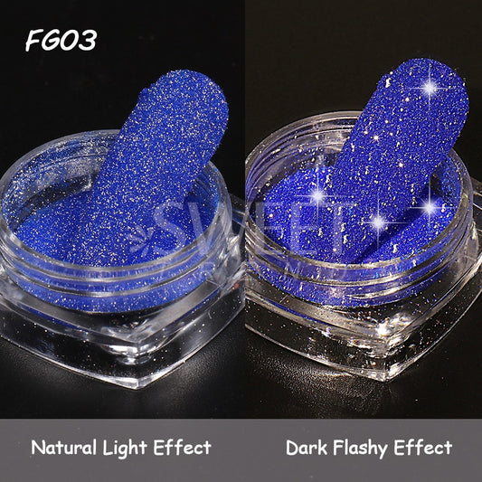 54 Colors 1 Box Reflective Nail Powder Flash Disco Diamond Chrome Pigment