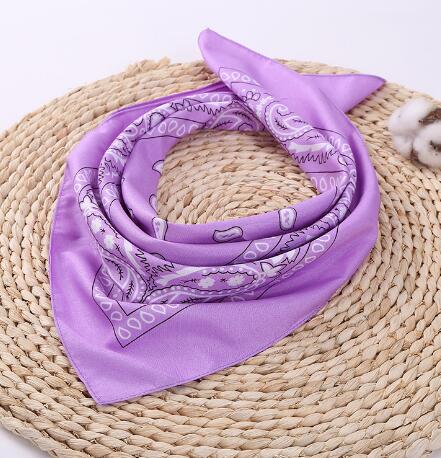 Hip Hop Light Purple Bandana Men Women Headbands Wraps Scarves Hair Band