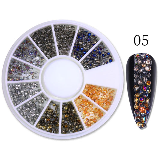 Colorful Stone Pattern Nail Art Decoration Accessories Nails Jewelry Manicure