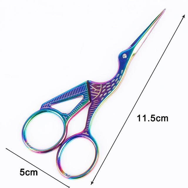 15 Styles 1Pcs Colorful Stainless Steel Antique Scissors Classic Craft Knitting